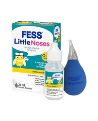 Fess 25ml Little Noses Saline Nasal Drops for Babies, Multicolour