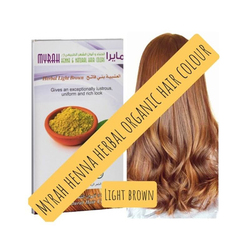 Myrah Henna Herbal Hair Color, 100g, Light Brown