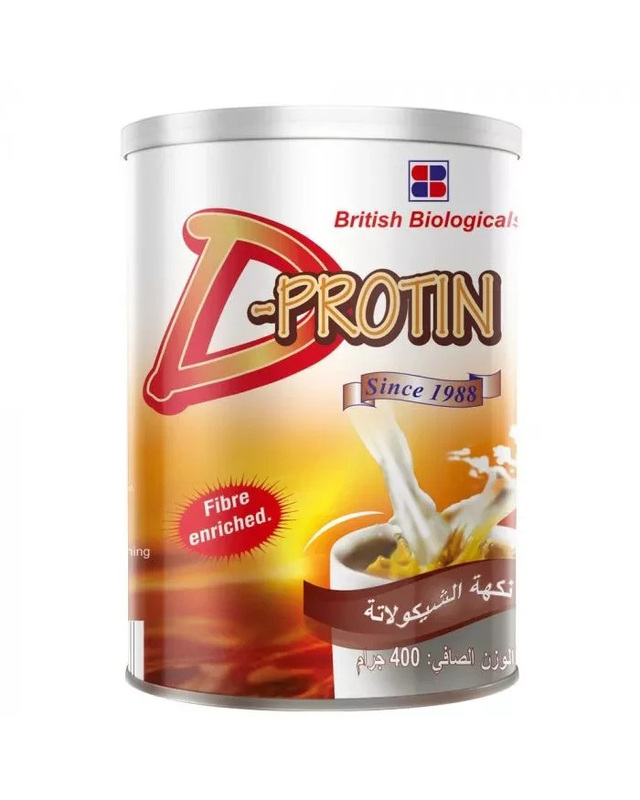 British Biologicals D-Protin Chocolate Flavour Powder, 400gm