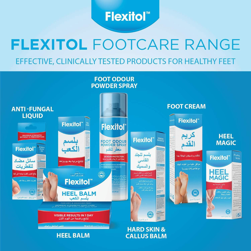 Flexitol Foot Odour Control Powder Spray, 210ml