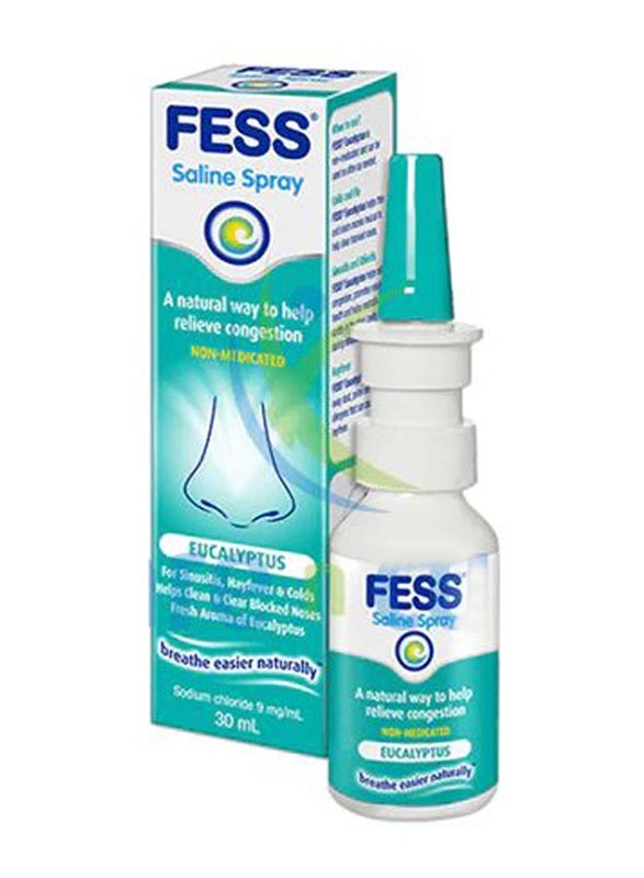 Fess Eucalyptus Saline Nasal Spray, 30ml