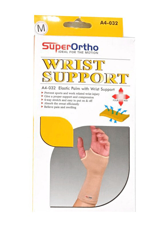 

Super Ortho Weaving Wrist Supports, Medium, A4-032, Brown