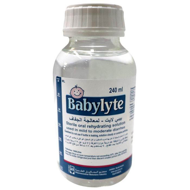 Babylyte 240ml Oral Rehydrating Solution for Babies, White