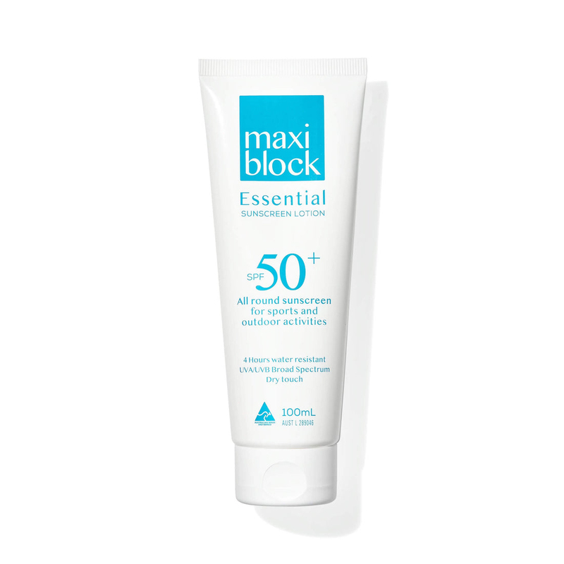 Maxi Block Essential Dry Touch Sunscreen, 100ml