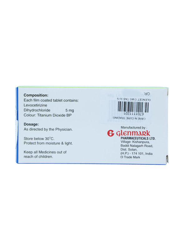 Glenmark Glencet, 5mg, 30 Tablets