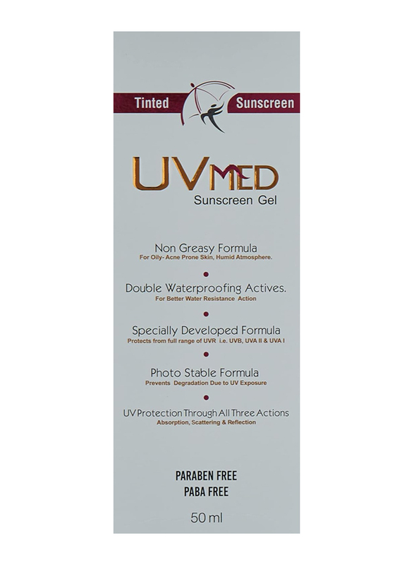 Uvmed Sunscreen Gel SPF50, 50ml