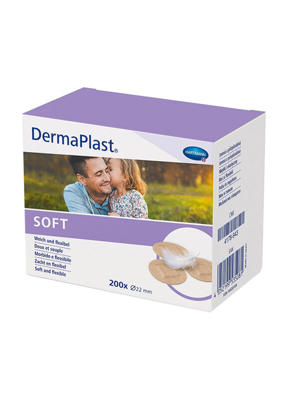 

Hartmann Dermaplast Soft 22mm Spots Plaster, 200 Plasters