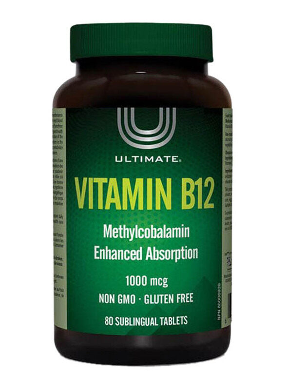 

Ultimate Vitamin B12 1000mcg Tablet, 80 Pieces