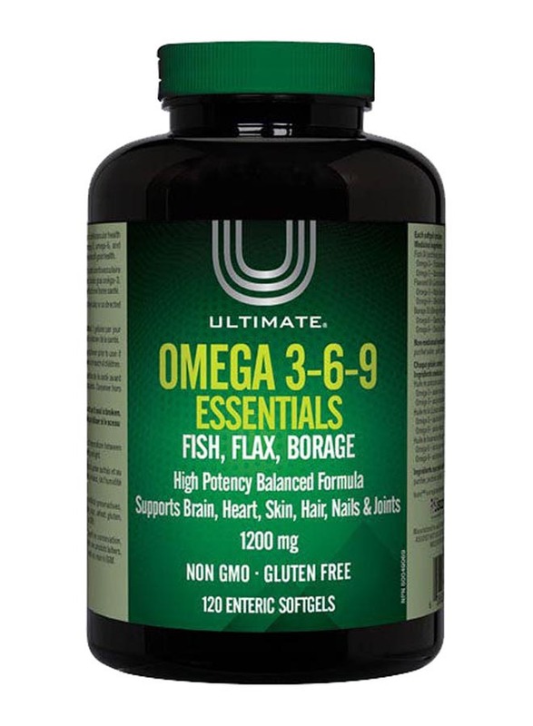 Ultimate Omega 3-6-9 Essentials 1200mg Capsules, 120 Pieces