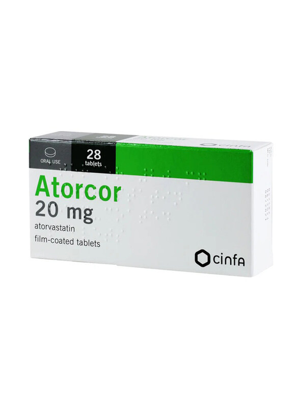 

Cinfa Atorcor 20mg Film Coated Tablets, 28 Tablets