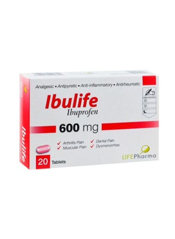 Life Pharma Ibulife 600mg, 20 Tablets