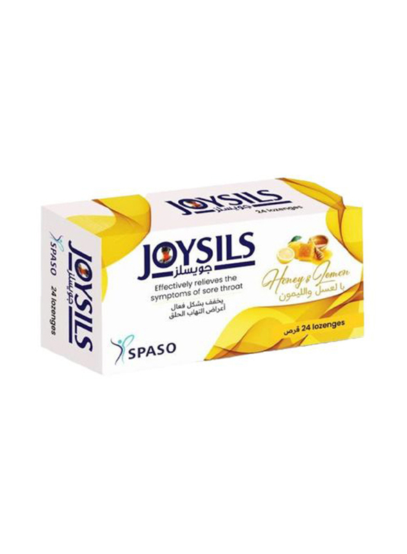 Spaso Joysils Honey & Lemon Lozenges, 24 Lozenges