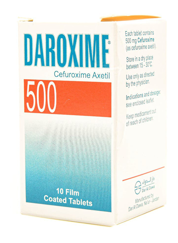 Dar Al Dawa Daroxime Tablet, 500Mg, 10 Tablets