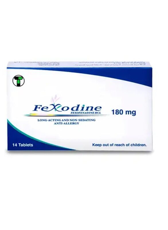 

FEXODINE 180Mg 14 Tablets