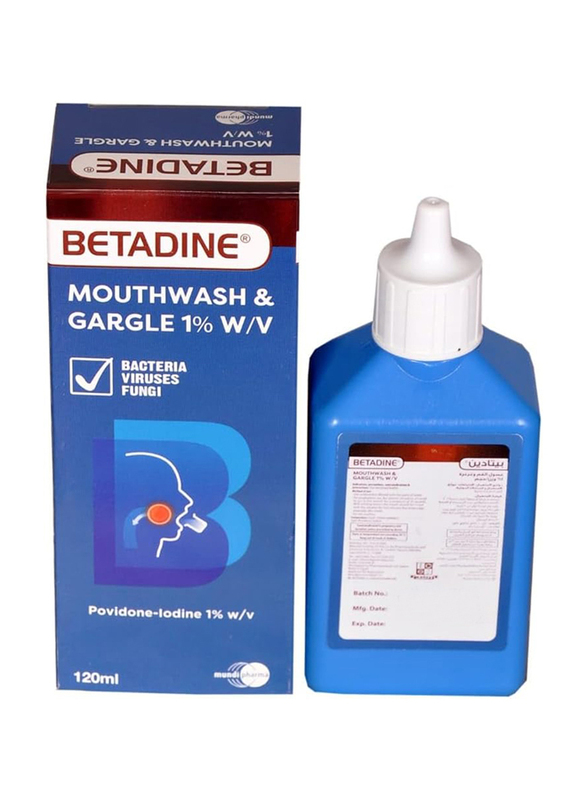 Betadine 1% Gargle Mouthwash, 125ml