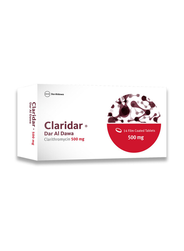 

Dar Al Dawa Claridar Tablet, 500Mg, 14 Tablets