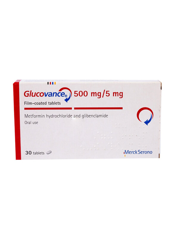 

Merck Glucovance 500Mg/5Mg, 30 Tablets