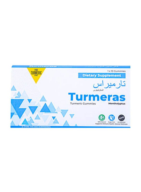 

Turmeras Turmeric Mentholyptus Gummies, 10 Pieces