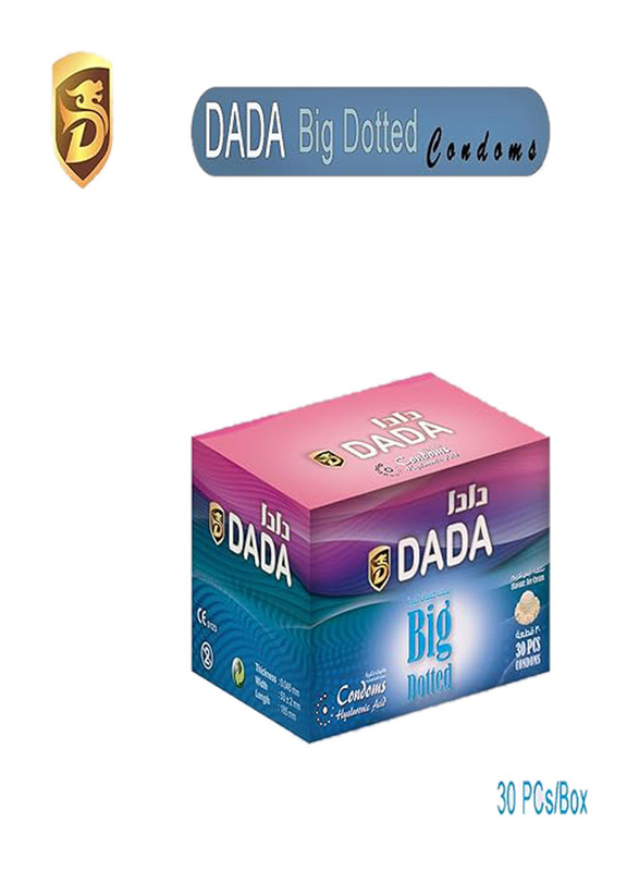 DADA Big Dotted Condom, 30 Pieces