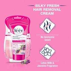 Veet Silk & Fresh In Shower Hair Removal Cream, 150gm