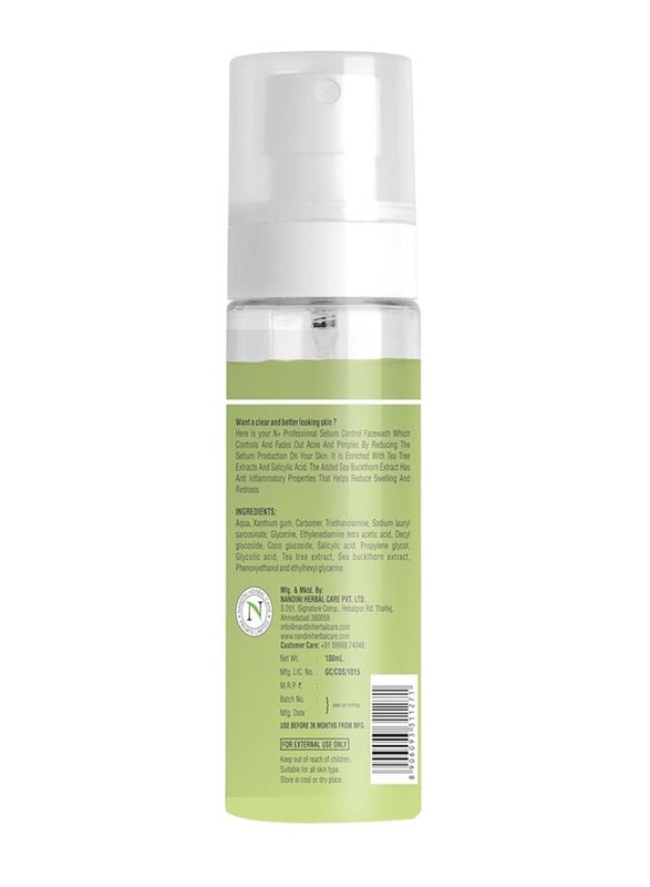 N+ Professional Sebum Control Face Wash, 100ml