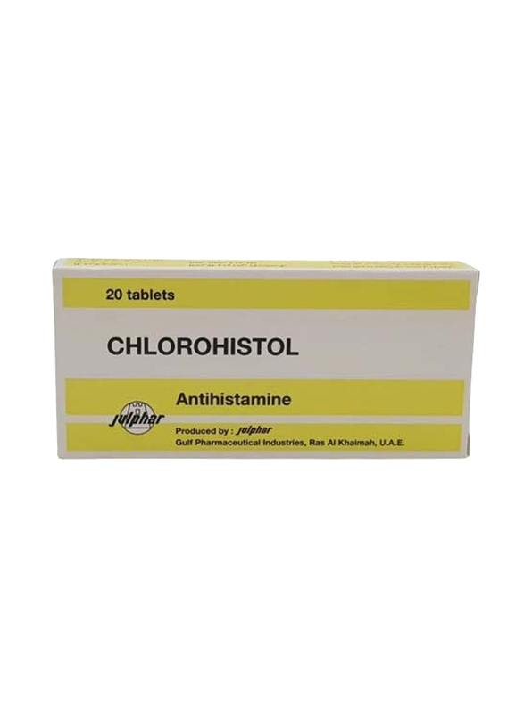 Julphar Chlorohistol Tablet, 4mg, 20 Tablets