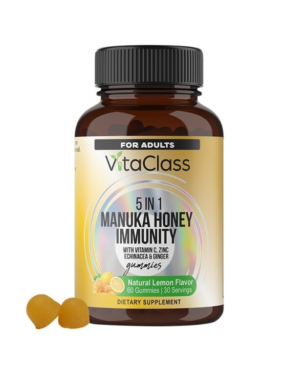 

VitaClass 5-in-1 Manuka Honey Immunity Gummies For Adults - 60 Pcs