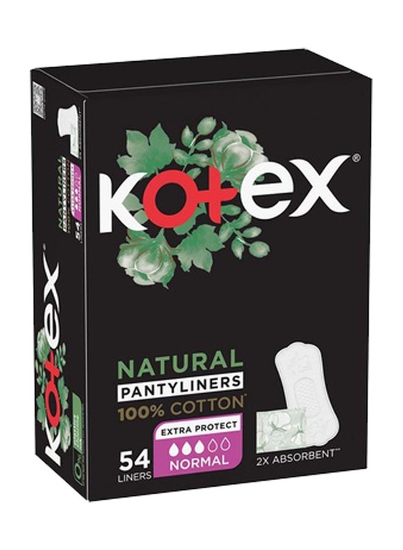 

Kotex Liners Normal Natural Pads, 54 Pieces