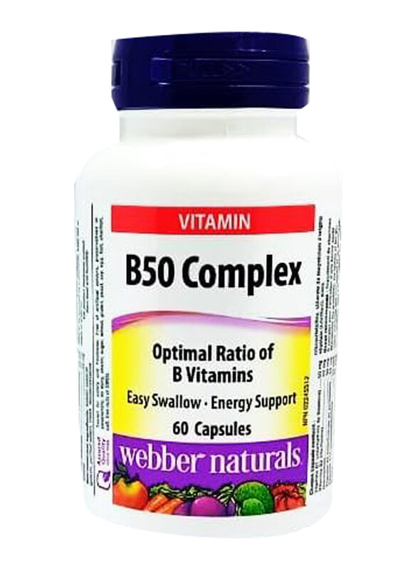 

Webber Naturals B50 Complex, 60 Capsules
