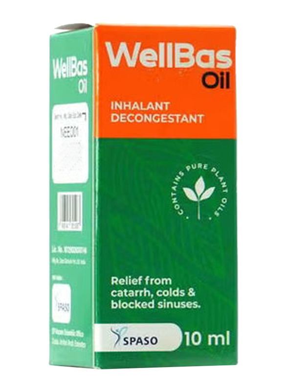 Spaso Wellbas Inhalant Decongestant Oil, 10ml