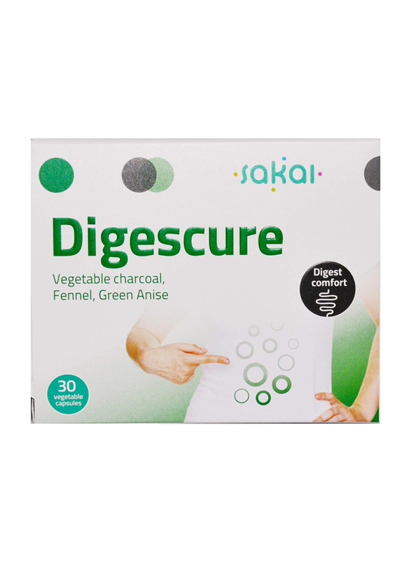 Sakai Digescure Vegetable Capsules, 30 Capsules