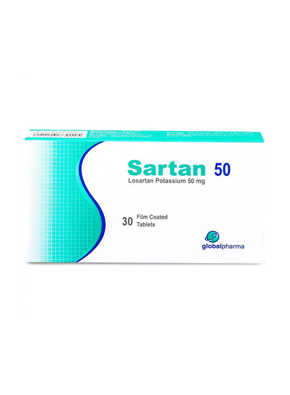 

Global Pharma Sartan, 50mg, 30 Tablets