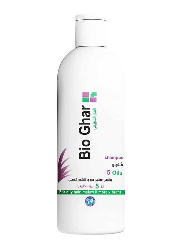 Bioghar 5 Natural Oils Shampoo for Oily Hair, 370ml