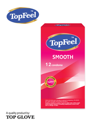 TopFeel Smooth Latex Condoms, 12 Pieces