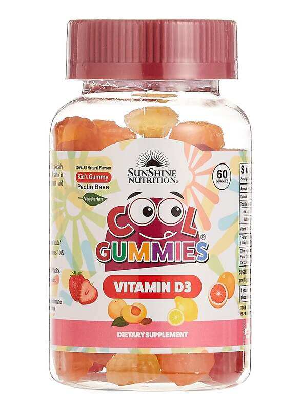 

SUNSHINE NUTRITION Cool Gummies Vitamin D3 Dietary Supplement- 60 Gummies