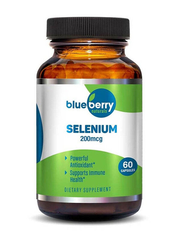 

Blueberry Naturals Selenium Dietary Supplement, 200mcg, 60 Capsules