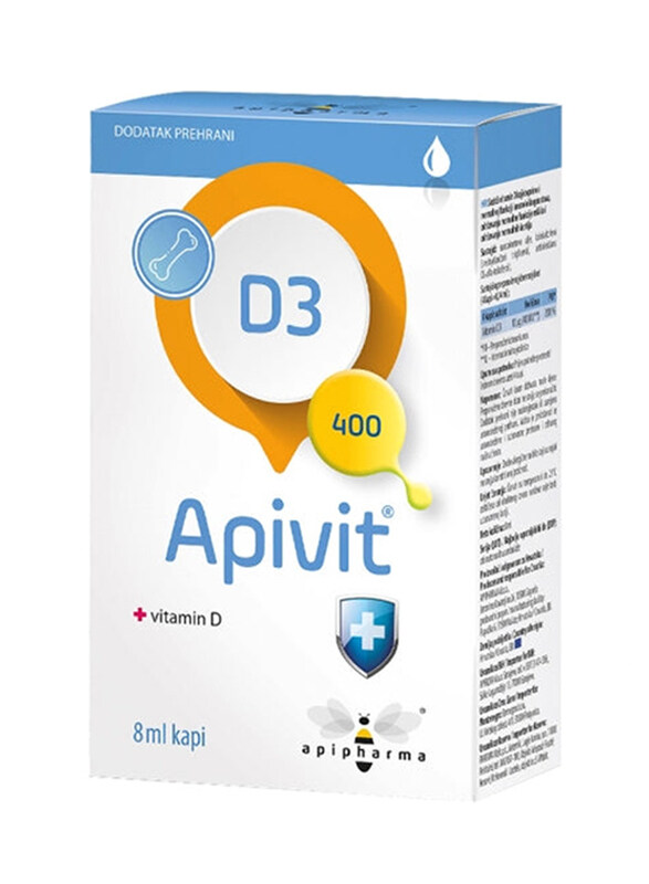 

Apipharma Apivit D3 400 IU Drops, 8ml