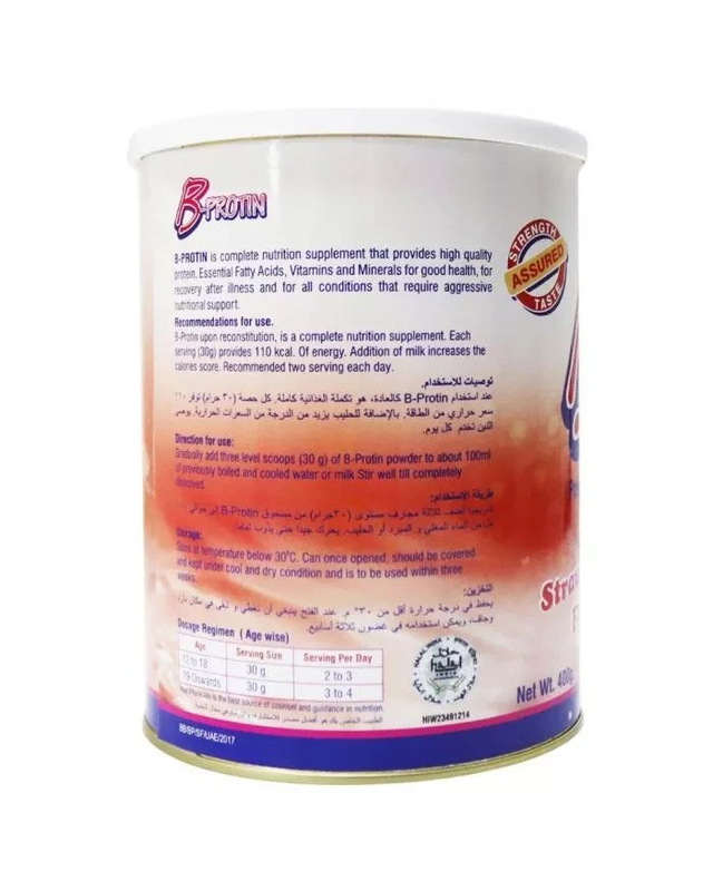 British Biologicals B-Protin Strawberry Powder, 400gm