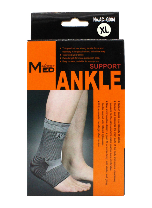 

Advance Med Am Ankle Support Charcoal, XL, Grey