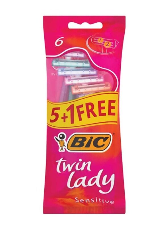 

BiC Twin Lady Shaver Pouch, 6 Pieces