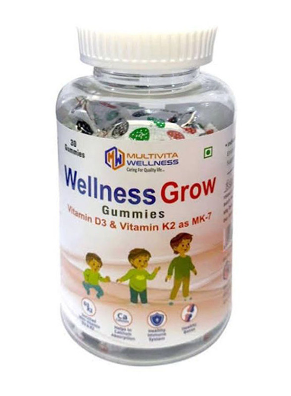 Multivita Wellness Wellness Grow Vitamin D3 Gummies, 30 Gummies