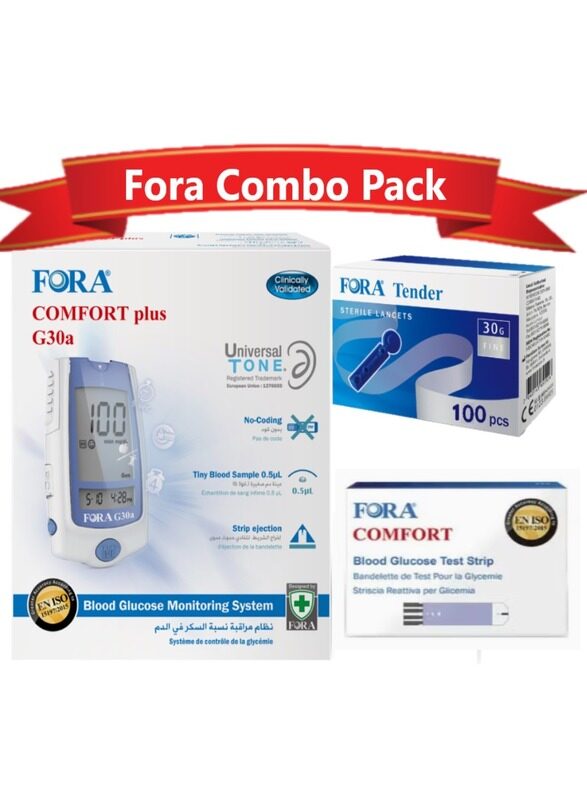 

Fora Blood Glucose Test Kit Combo Pack