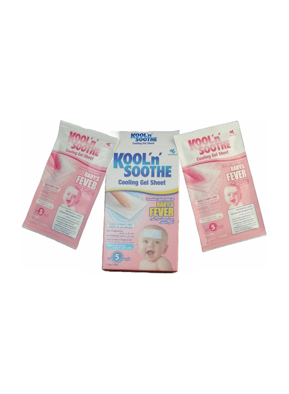 Kool 'n' Soothe 4-Sheet Cooling Gel Sheet for Baby Fever