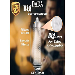 DADA Big Dotted Condom, 30 Pieces