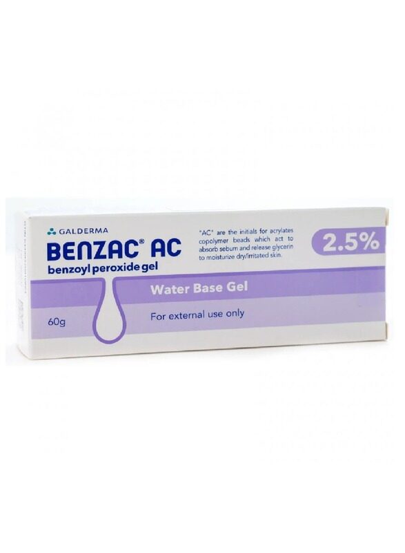 

GALDERMA Benzac AC 2.5% Benzoyl Peroxide Gel 60g