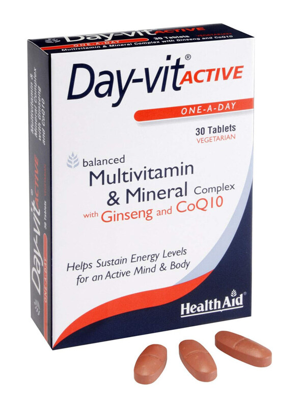 

Health Aid Day Vit Active, 30 Veg Tablets