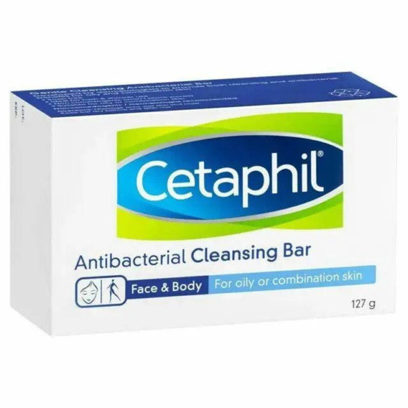 Cetaphil Antibacterial Gentle Cleansing Bar, 127gm