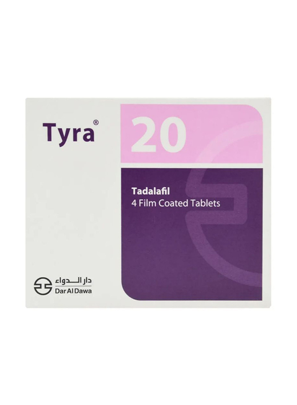 Dar Al Dawa Tyra Tablet, 20Mg, 4 Tablets