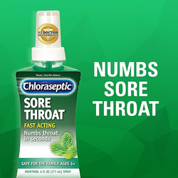 Chloraseptic Sore Throat Spray Menthol Flavour, 177ml