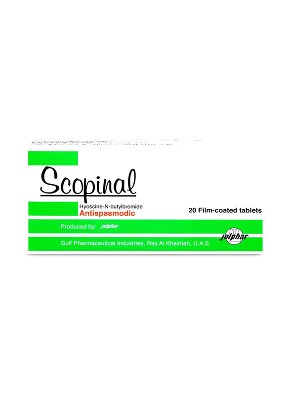 

Julphar Scopinal Tablet, 10mg, 20 Tablets